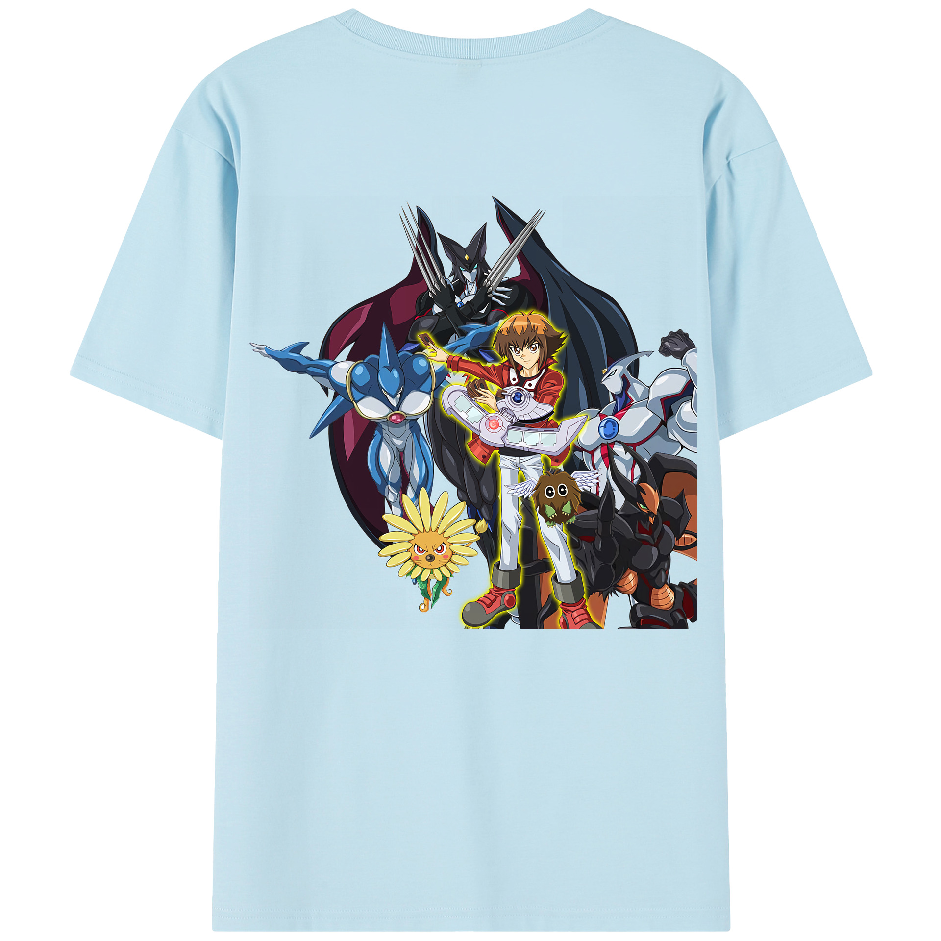 （画像用） 遊☆戯☆王 Yu-Gi-Oh! 綿100％半袖Tシャツ（背面プリント）